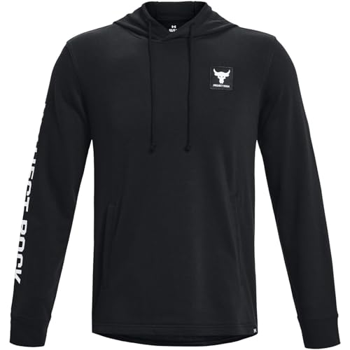 Under Armour Men's Project Rock Heavyweight Terry Hoodie, Black, Large2