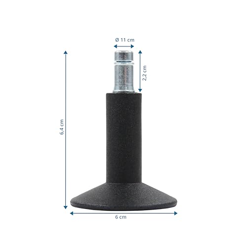 Pieds fixes de chaise protégeant tout type de sol avec planeur goupille 11mm - 4