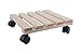 Produktbild HRB Rolluntersetzer Pflanzenroller versch. Tragkräfte 30-200 Kg (Holz eckig, 30x30 cm, 50 Kg)