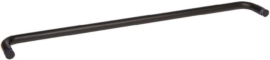 Rockwell Security Mont Hard Single Sided Towel Bar 22 Inch Glass Antique Black Finish for Commercial and Residential Frameless Heavy Glass Shower Doors