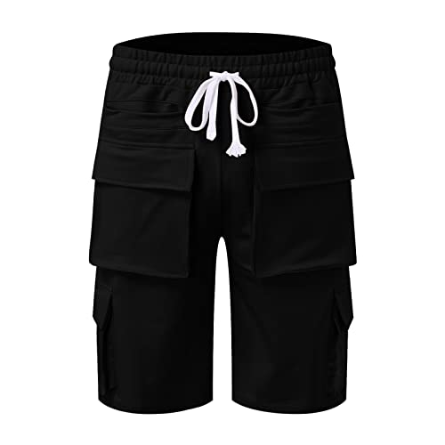 Heren Casual Werk Cargo Shorts Katoen Chino Zomer Half Broek - Afbeelding 4