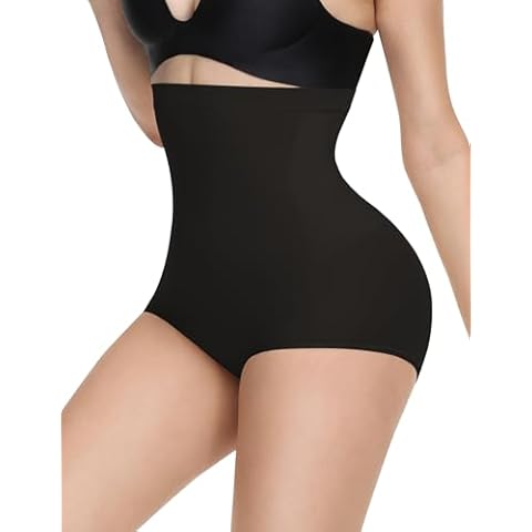 Niceuare Tummy Control Shapewear Women High Waisted Seamless Smooth Body Shaper Panties Slimming Briefs Underwear（Black，Large） Cover