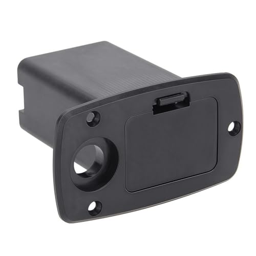 Caja de soporte de batería negra de 9 V – Compartimento de batería para guitarra eléctrica y...