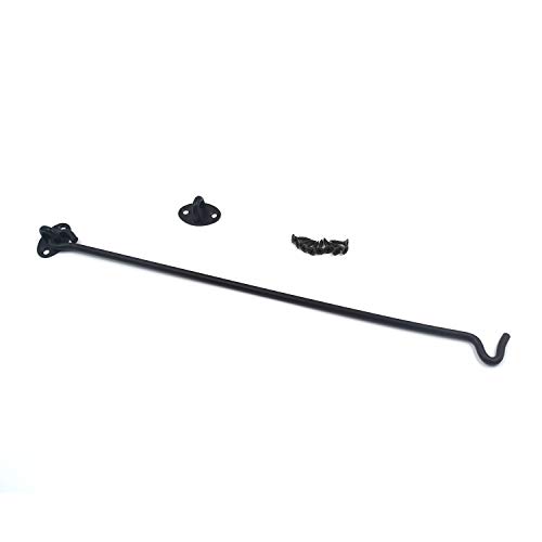 Geesatis 16 Inch Heavy-Duty Stainless Steel Swivel Latch – Solid Thickened Rust-Proof Gate Hook for Windows, Doors & Cabinets – Secure Locking for Barn Doors, Sheds & Gates (1 Pack)