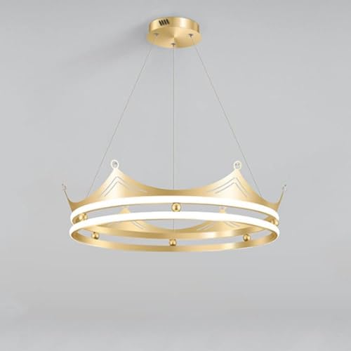 Lustre suspension ronde en fer forgé au design de bande dessinée nordique