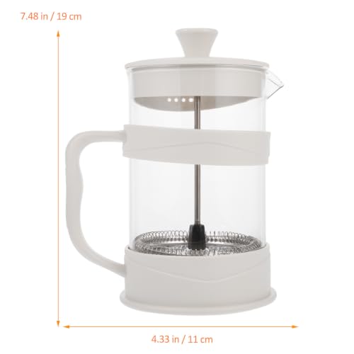 Cafetera de vidrio de 800ml con mango anticalor que evita quemaduras al servir café 3