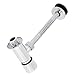 Dioche Durable Zinc Alloy Manual Flush Valve for Toilet Bathroom Strong Hand Pressing Flushing Tool Universal Fit for Home Office Hotel Use Silver 10 x 5cm