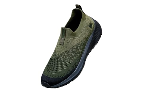 Image of Neeman's Blend Knit Slip-On Sneakers for Men | Stylish Casual Shoes with Padded EVA Insole | Breathable Lightweight Footwear | Everyday Sneaker for Boys
