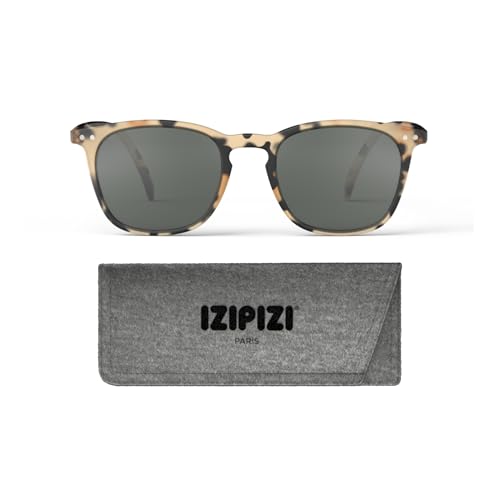 IZIPIZI Shape E Unisex Sonnenbrille aus Kunststoff in der Farbe Light Tortoise-Soft Grey Lenses 100% UV-Schutz, Maße: 14,5cm x 14cm x 4,6cm, SLMSEC69_00