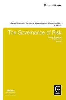 [(The Governance of Risk )] [Author: Guler Aras] [May-2013] book cover