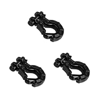 PACKOVE 3pcs Alloy Tow Hook Winch Hook for Rc Car Electric Winch Accessory Rc Decorative Tools