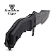 Snake Eye Tactical 8.5-inches Hunting Camping Hiking Fixed Blade Knife With Nylon Sheath (Black)
