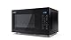 SHARP YC-MS252AE-B Mikrowelle (Mikrowelle: 900W, 11 Leistungsstufen, Auftaufunktion, Abmessungen 47,2 x 28 x 34,5 cm), schwarz