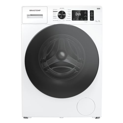Lava e Seca Brastemp 10kg/6kg branca com Smart Sensor, Lavar com Vapor e Função Secagem - BNO10AB 110V