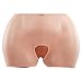 VEVOR Silicone Butts, 100% Silicone Hip Enhancer Shapewear Panty, Fake Buttock Enhancers Pants for Crossdresser, Transgender, Cosplay, Drag Queen (Brown)
