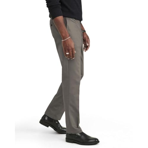 Dockers Men's Signature Khaki Slim Fit Iron Free with Stain Defender®, Dark Pebble, 32W x 30L - image 2