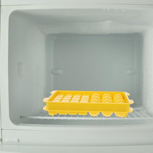 Molde para cubitos de hielo amarillo con 32 compartimentos miniatura 4