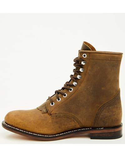 Justin Men's Drennan 7" Lace-Up Boot Round Toe - RP501 12 EE US Brown3