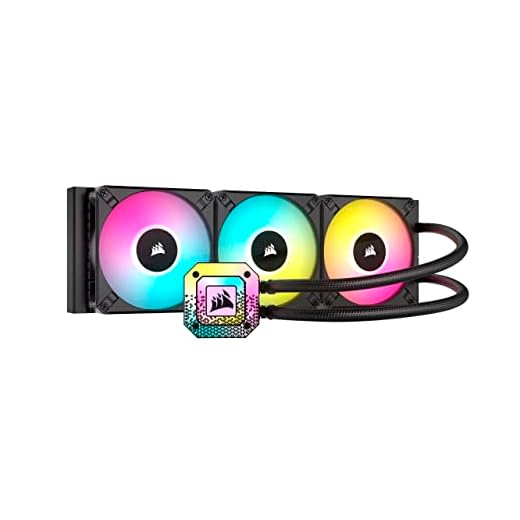 Corsair iCUE H150i Elite CAPELLIX XT Desktop Liquid CPU Cooler - Three AF120 RGB Elite Fans - 360mm Radiator - Intel® LGA 1700, 1200, 115X, 2066, AMD® AM5, AM4 - Included iCUE Commander CORE - Black
