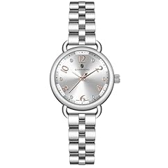 Silver strap/ White face-05