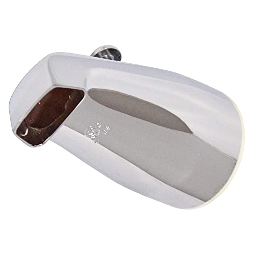 Tub Spout With Rear Diverter And Brass Top Shower Adapter, 3/4 Inch To 1/2 Inch Ips Face Bushing, 5-1/4 Inch Length, Chrome Finish #TOP5