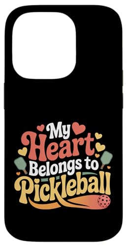 My Heart Belongs To Pickleball �p�h���v���[���[ |- �X�}�z�P�[�X iPhone 14 Pro �p