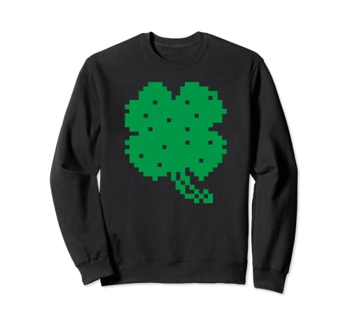 Camiseta del día de San Patricio Gamer Pixel Shamrock Funny Gifts Kids Sudadera