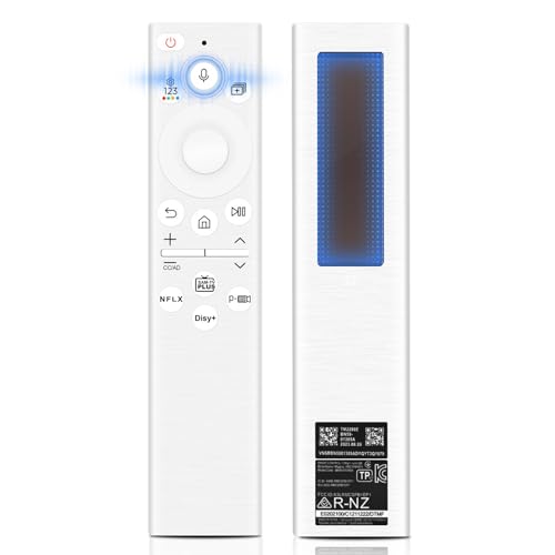 Télécommande de remplacement Sam-sung Smart T V solaire, BN59-01391A compatible avec T V Quadro Samsung Frame, Samsung 2021-2024 Smart 4K HD T V (Blanc)