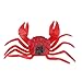 Soft Crab Lure for Saltwater Fishing, 7/14cm Artificial Crab Bait Trap with PVC Material, Lightweight and for Durable Beach Boat Fishing Equipment, White/Red(Red L)