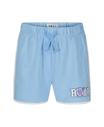 Image of Roxy Girls' French Terry Elastic Waist Shorts, Drawstring Closure, Soft & Comfortable Fit