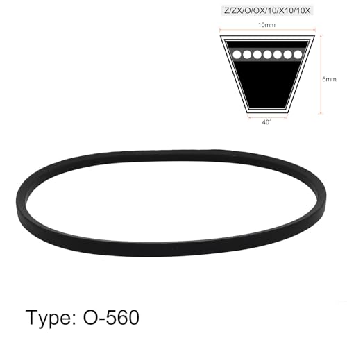 Correa lavadora Sourcingmap O-560 de 10x6mm para solucionar fallos de giro y transmisión 3