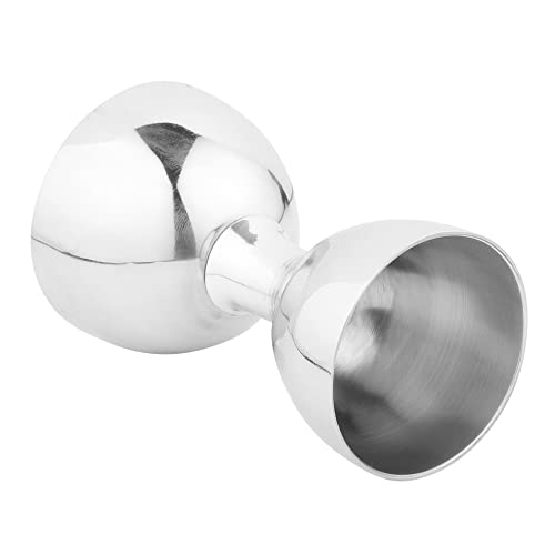 Image of Anything & Everything Stainless Steel Premium Peg Pourer Jigger Cup, Alcohol Whisky Wine Cocktail Shot Glass Perfect for Home Bar Double Side Tool (Silver)