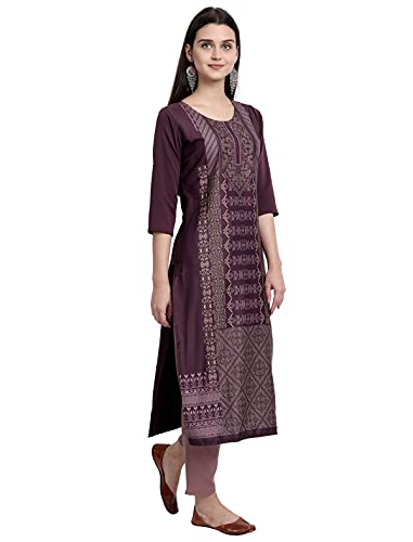 Image of Women's Crepe Regular Kurta