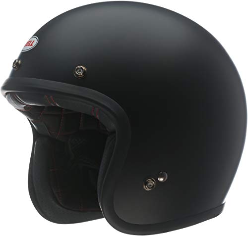 Bell Powersports Custom 500 Motorradhelm, Schwarz (Matte Schwarz Solid), M