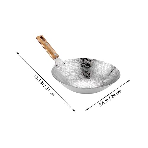 Wok de acero inoxidable para cocina con diseño versátil miniatura 2