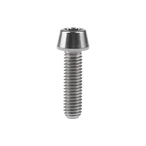 Image of Titanium Ti Bolt M5x9 16 18 20 25 30 35 40 45 50 55 60mm Tapered Head Screws Pack of 4 (M5x18mm, Normal Titanium)