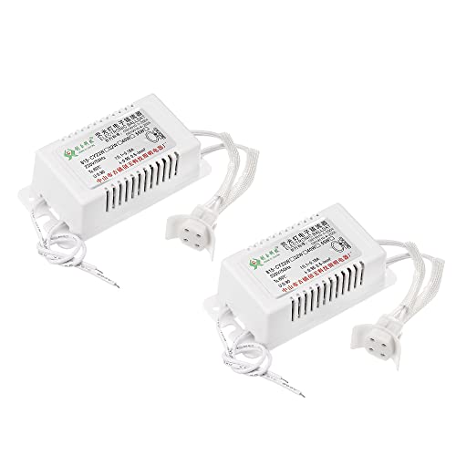 PATIKIL 4x2x1' Electrónico Balastro, 2 Paquete 220 V AC 22/40 Vatios Anillo Fluorescente Lámpara Universal Balastro Tubo Instantáneo Arranque, Plateado Tono
