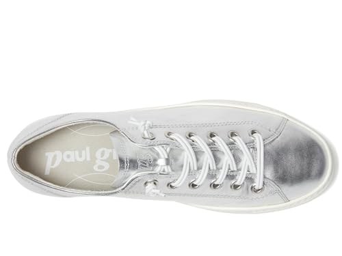 Image of Paul Green Womens Hadley Sneakers Alu Metallic Nappa 9.5 Medium