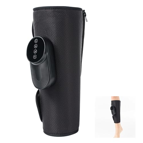 Masajeador de Piernas Inalámbrico, Compresión de Aire con Calefacción para Pantorrillas, 3 Niveles de Calor y 3 Intensidades, Ideal para Pantorrillas y Muslos, Regalos para Mujer/Hombres