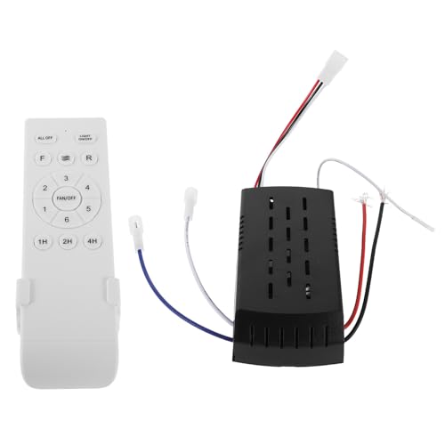 Yardwe Kit de Control Inalámbrico con Motor de Velocidad Variable Voltaje, Material Plástico para Ventilador de Techo Adecuado para Hogar y Oficina