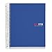 Miquelrius 8 Subject Medium Spiral Notebook, College Ruled, Blue (6" x 8")