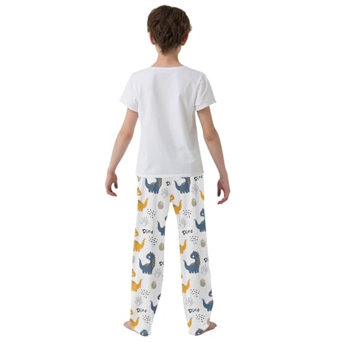 Hand Drawn Dinosaur Eggs Doodle Boys Pants for Kids Jogger Pants with Pockets S-XL3