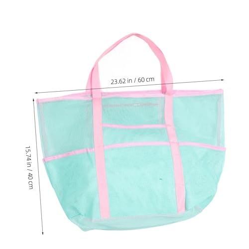 BESTYASH Multi-purpose Mesh Beach Tote Bag Lightweight Handheld Organizer for Swimming Gear Travel Essentials Versatile Storage with Holes for Easy Drainage for Beach Bath Activities2