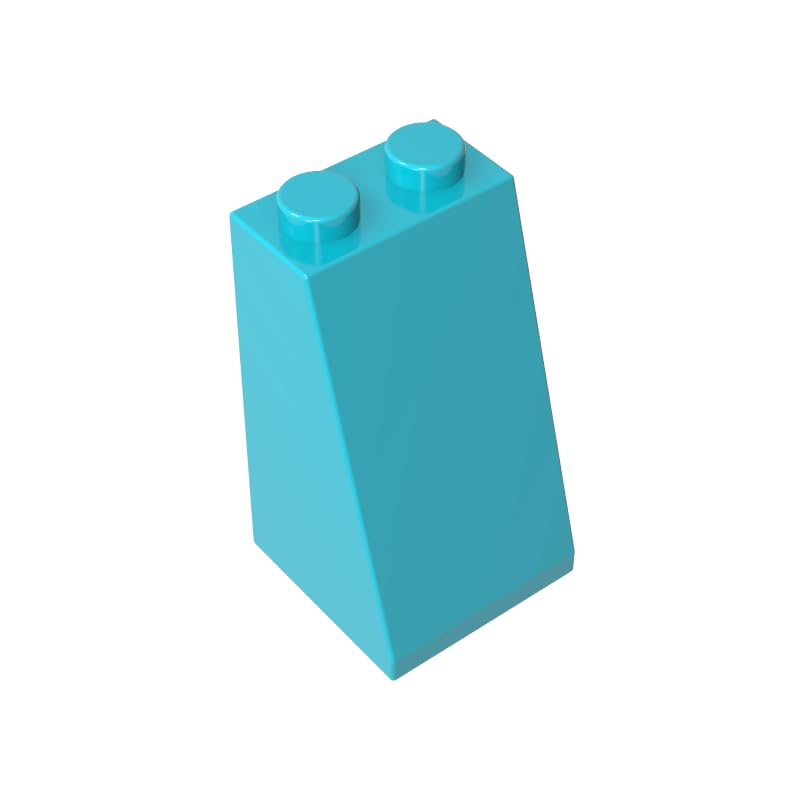 98560 Slope Brick 75° 2x2x3 Sloped Brick 50 Pieces GDS-1404 Compatible with Lego Building Blocks Color:Medium Azure