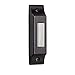 Craftmade BSCB-B Die-Cast Builder's Surface Mount Lighted Doorbell LED Push Button, Matte Black (3.75