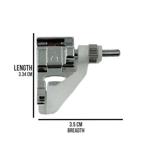 Image of ZENITH Blind Hem Pressure Foot Snap on Type for Automatic Electric Low Shank Sewing Machines Suitable for Usha Janome Brother Singer etc Steel Finish (Blind Hem)