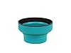 Lifeventure Silicon Ellipse Collapsible and Portable Mug for Camping, Travel & Outdoor - Teal #1