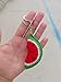 Handmade Crochet Watermelon Keychain – 5-Pack Fruit Charms for Bags, Keys, Gifts, or Summer Decor