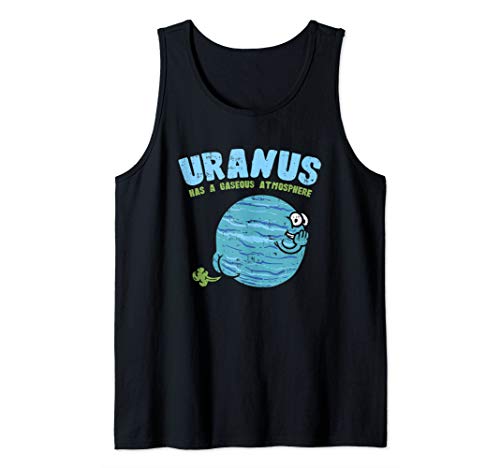 Uranus Has A Gaseous Atmosphere, Astronomy Farting Joke Tank Top