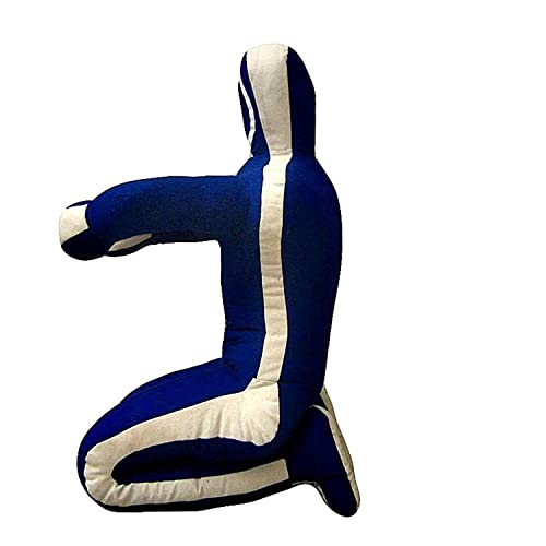 Mma Practice Dummy (Sitting Position) For Boxing, Fighting, Throwing, Grappling, Karate, Jiu-Jitsu, Wrestling Training - Unfilled (Blue Canvas, 40") #TOP2